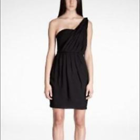 BLACK HALO White Grecian Silk Dress - Picture 2 of 7